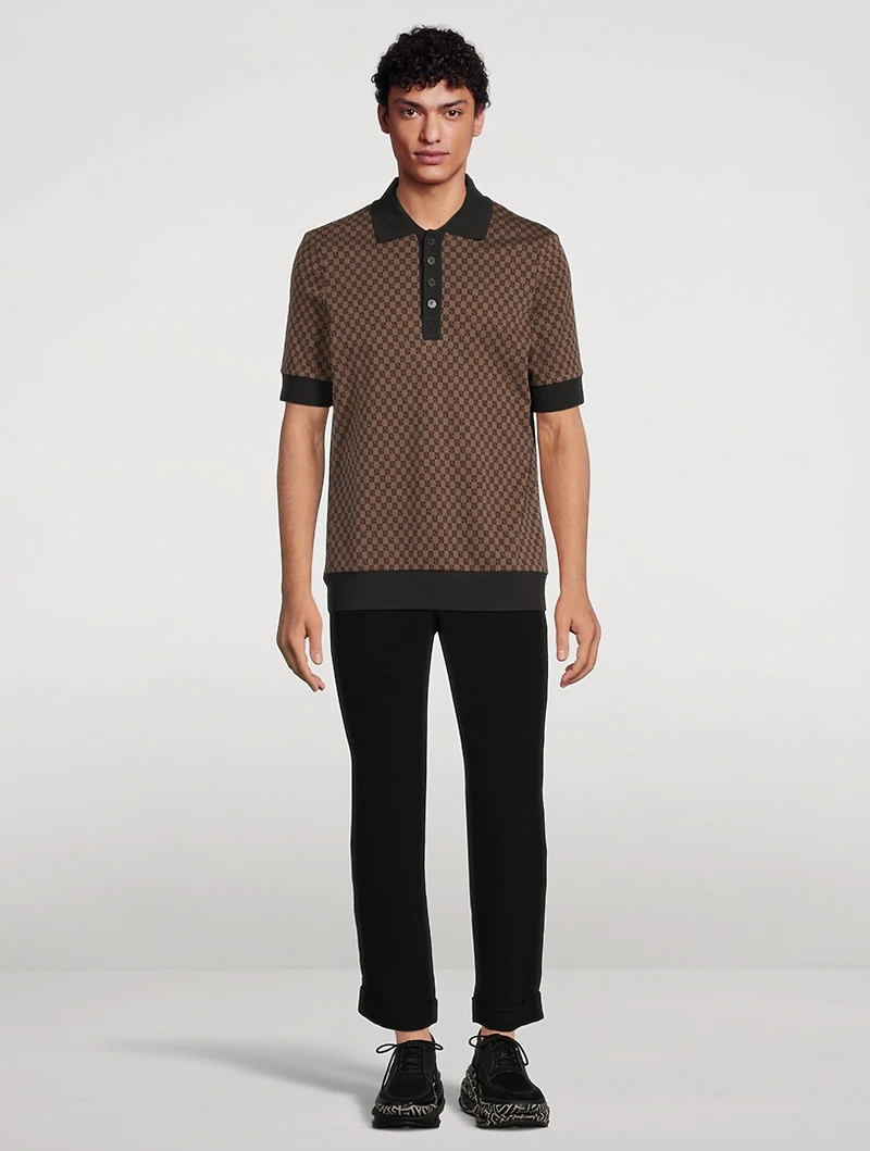 Mini Monogram Jersey Polo