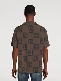 Short-Sleeve Shirt Mini Monogram Print