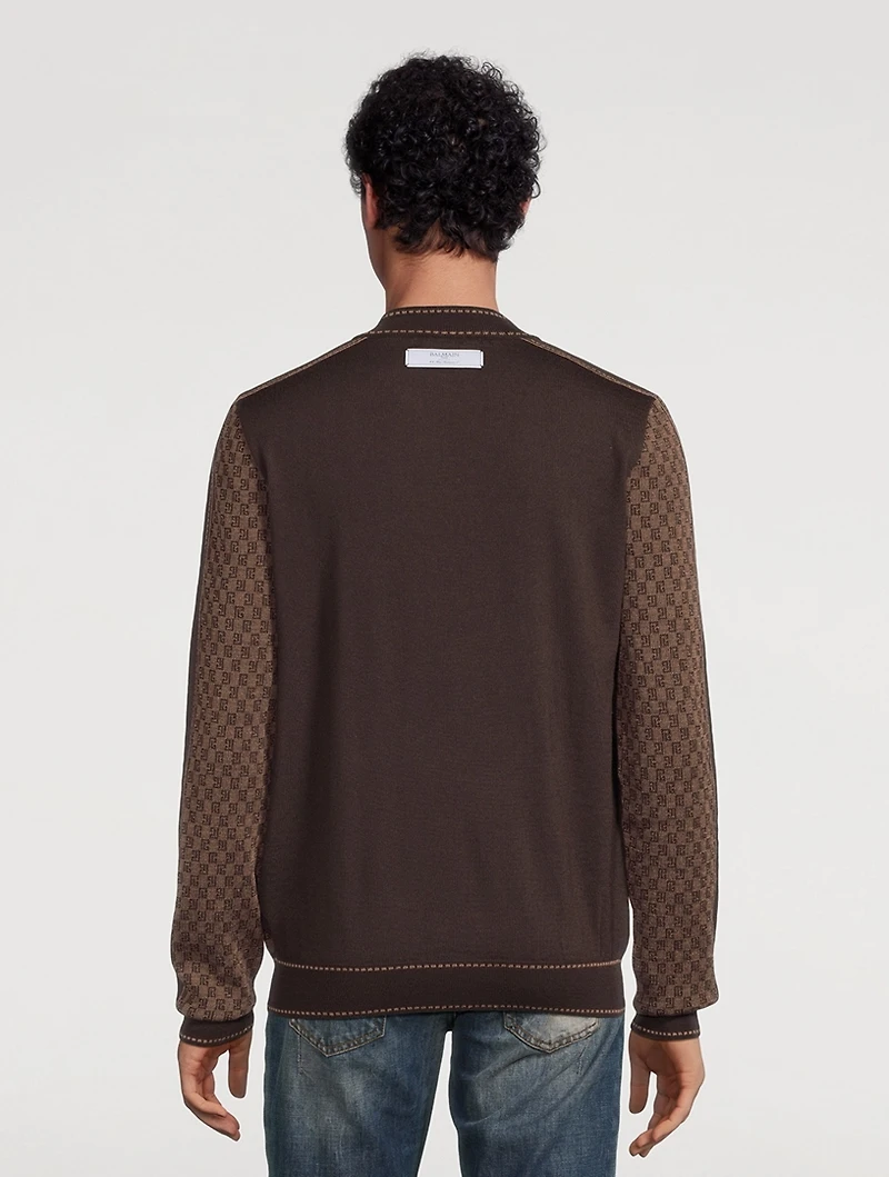 Mini Monogram Wool Sweater