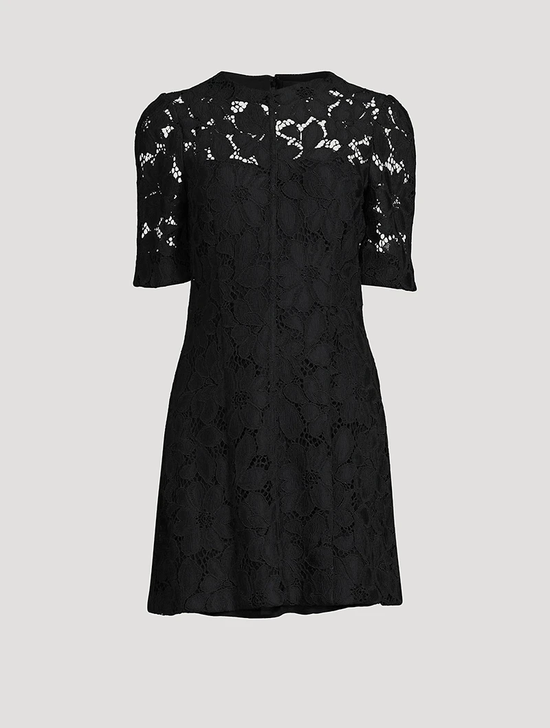 Floral Lace Mini Dress