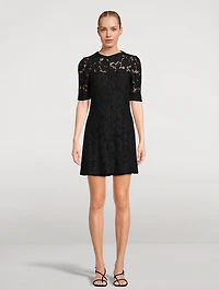 Floral Lace Mini Dress