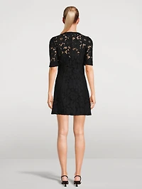 Floral Lace Mini Dress