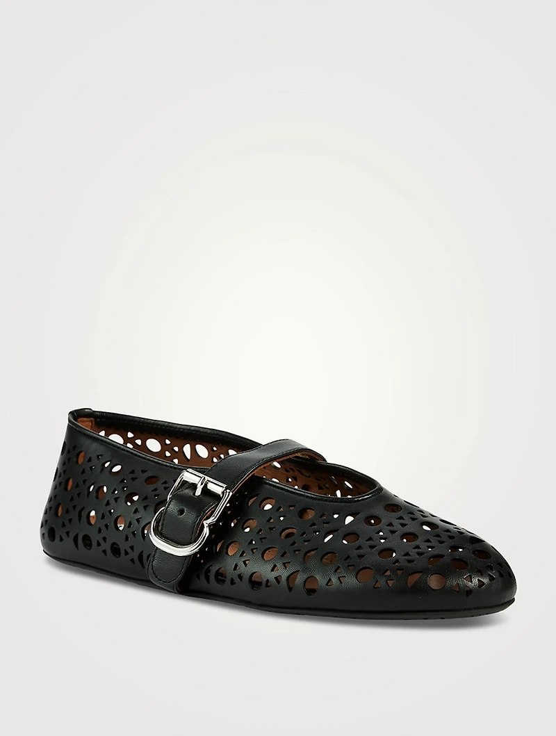 Leather Ballet Flats