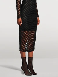 La Cage Mesh Wedge Boots