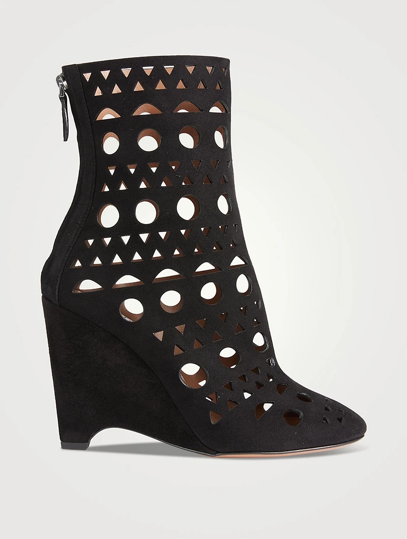 Vienne Suede Wedge Boots