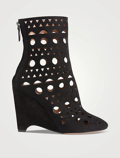 Vienne Suede Wedge Boots