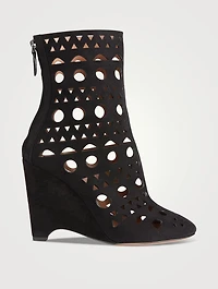 Vienne Suede Wedge Boots