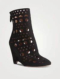 Vienne Suede Wedge Boots