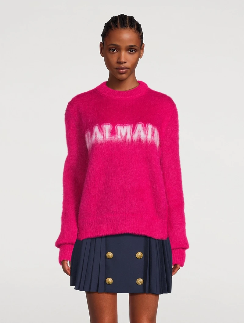 Brushed Wool-Blend Sweater