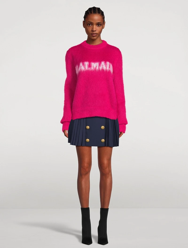 Brushed Wool-Blend Sweater