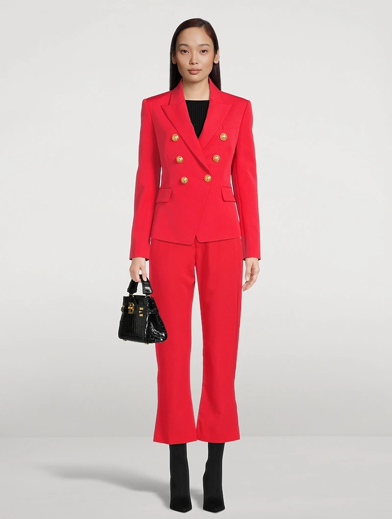 Grain De Poudre Bootcut Trousers