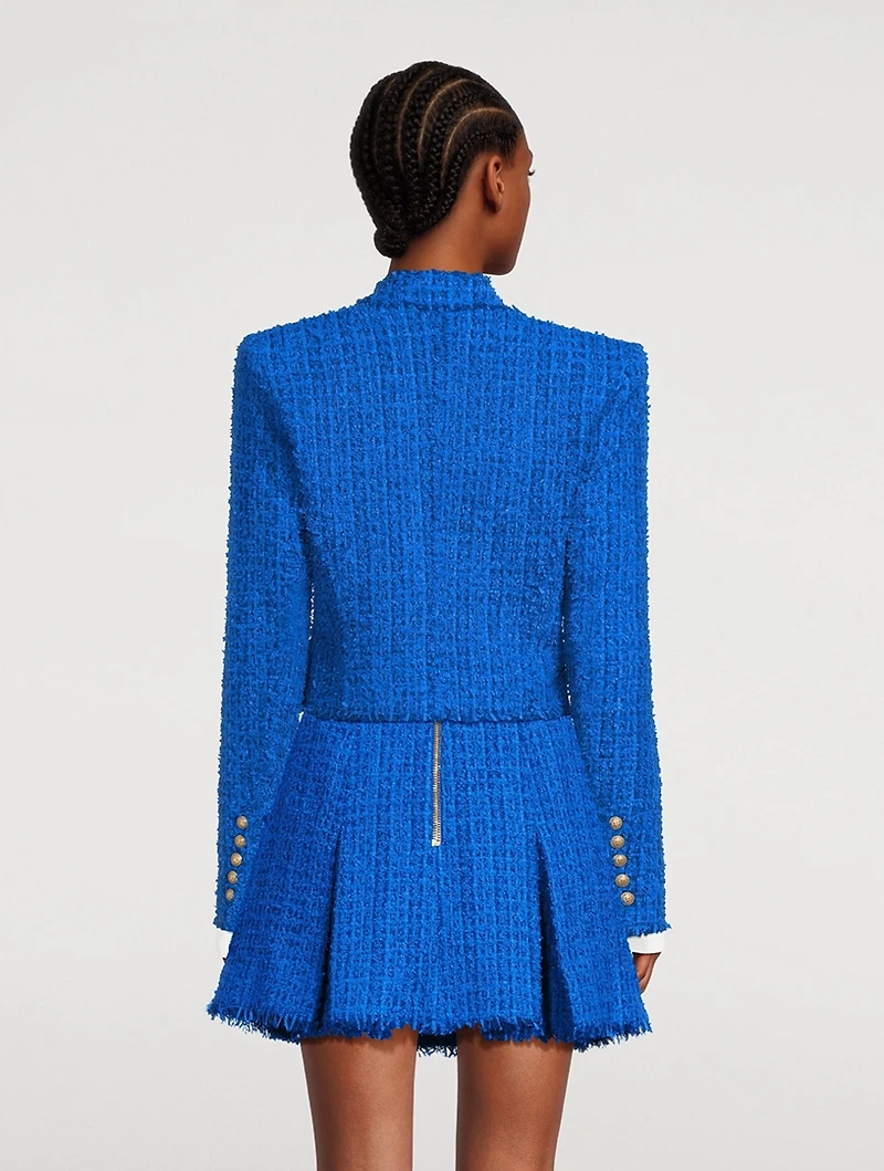 Cropped Tweed Blazer
