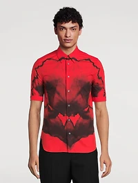 Ink Flower Short-Sleeve Shirt