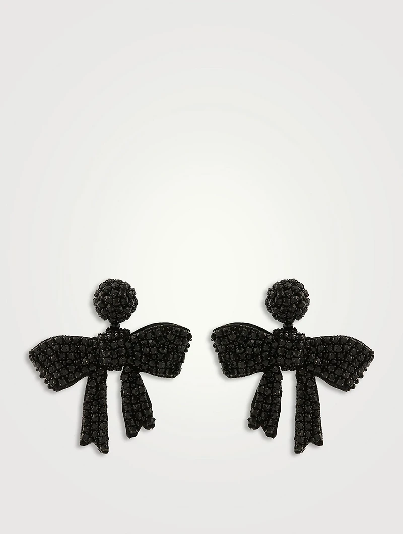 Beaded Bow Earrings