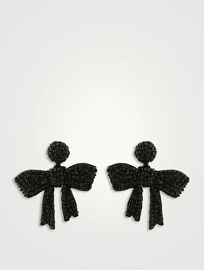 Beaded Bow Earrings