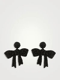 Beaded Bow Earrings