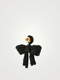 Beaded Bow Earrings