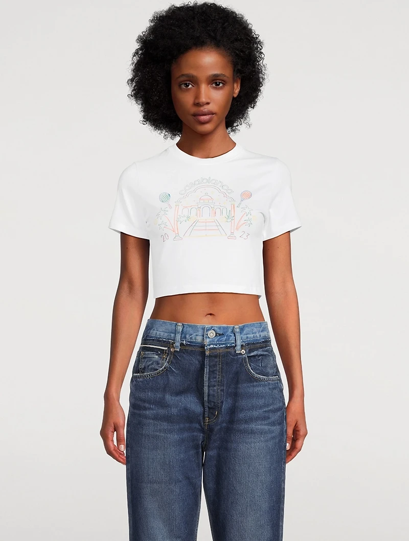 Jeu De Crayon Cropped T-Shirt