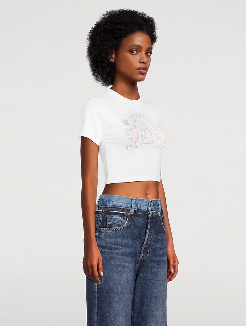 Jeu De Crayon Cropped T-Shirt
