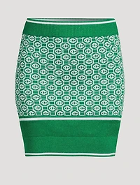 Jacquard Lurex Mini Skirt