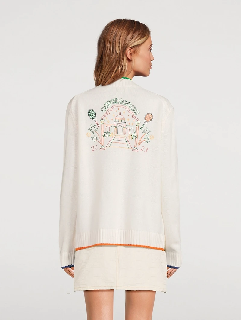 Jeu De Crayon Embroidered Cardigan