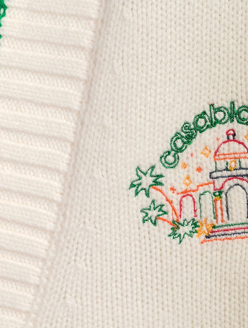 Jeu De Crayon Embroidered Cardigan