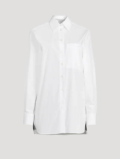 Poplin Shirt With Horse-Print Insert