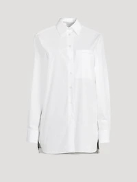 Poplin Shirt With Horse-Print Insert