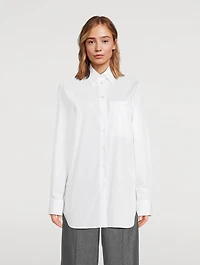 Poplin Shirt With Horse-Print Insert