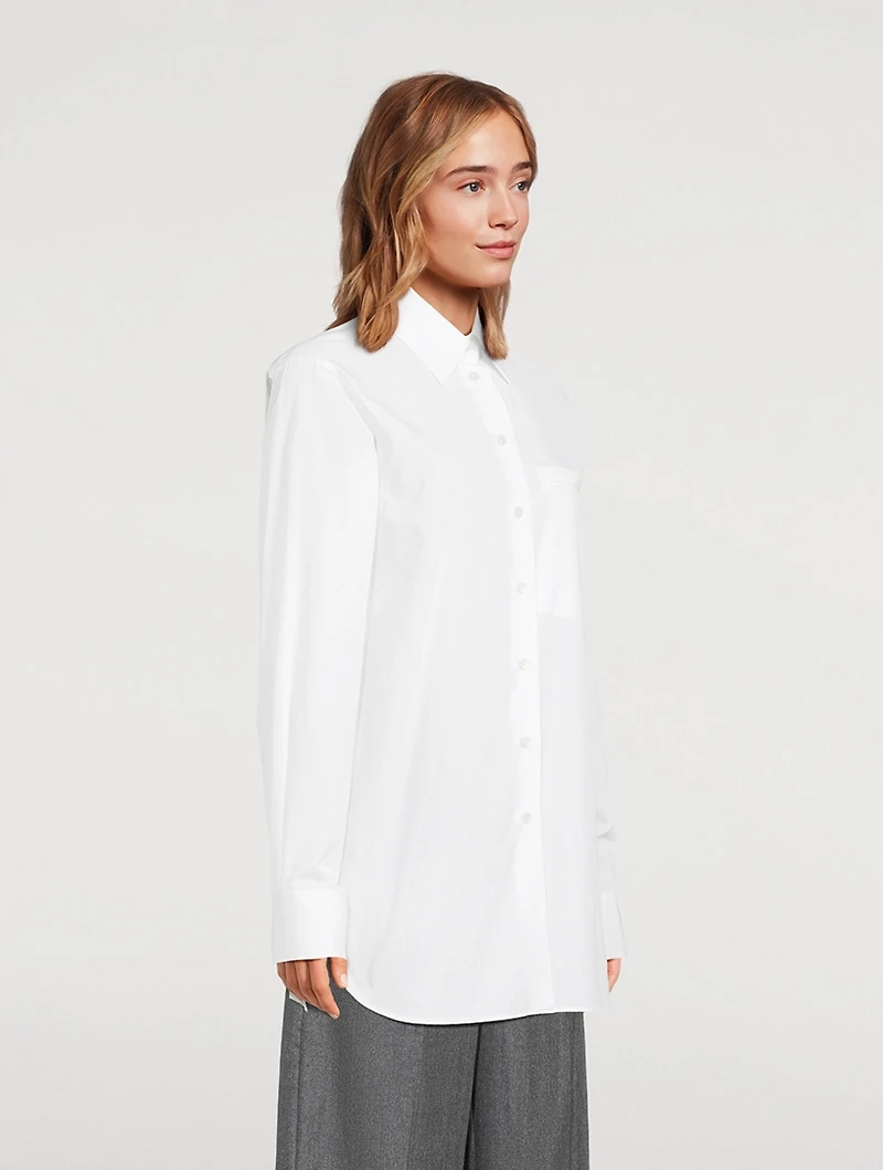 Poplin Shirt With Horse-Print Insert