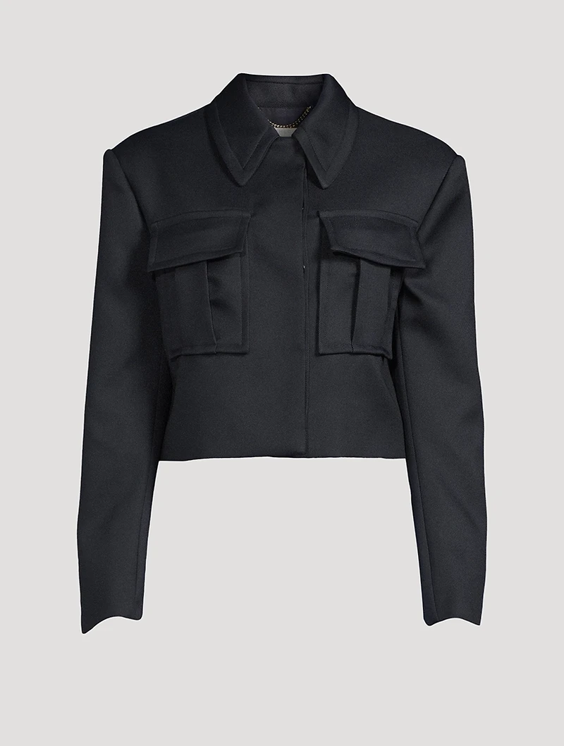 Cropped Cargo Jacket
