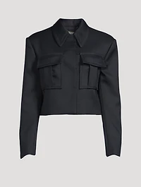 Cropped Cargo Jacket