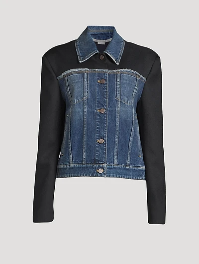 Twill Panelled Denim Jacket
