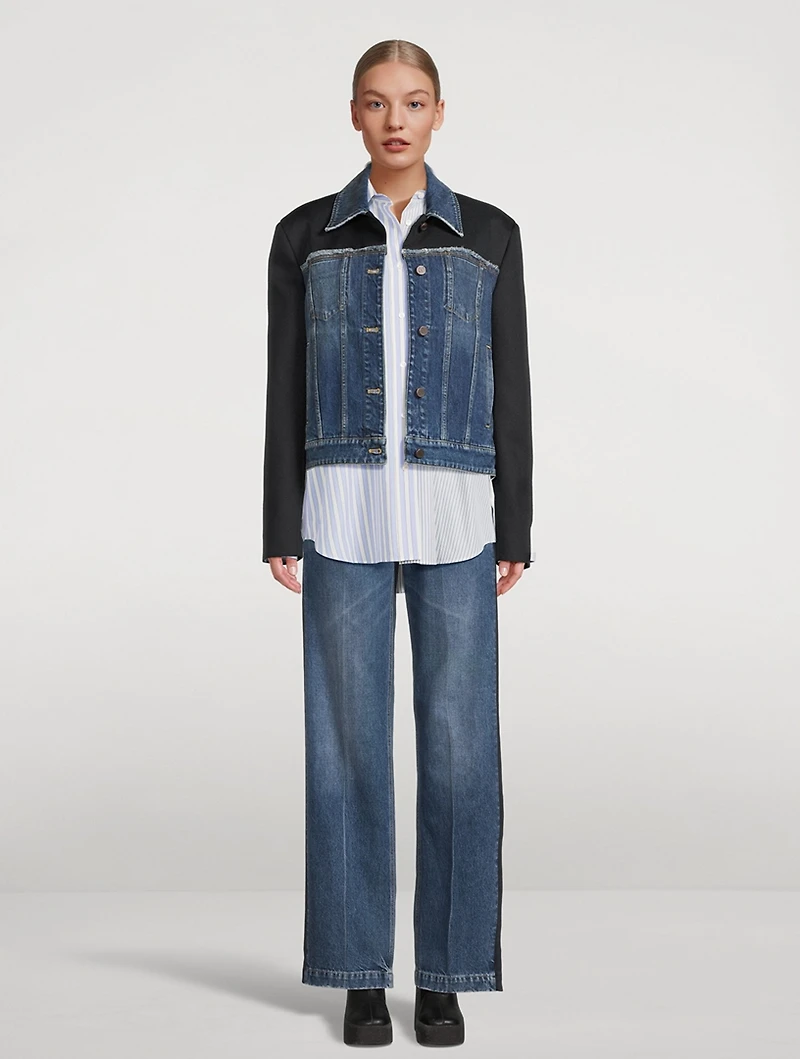 Twill Panelled Denim Jacket