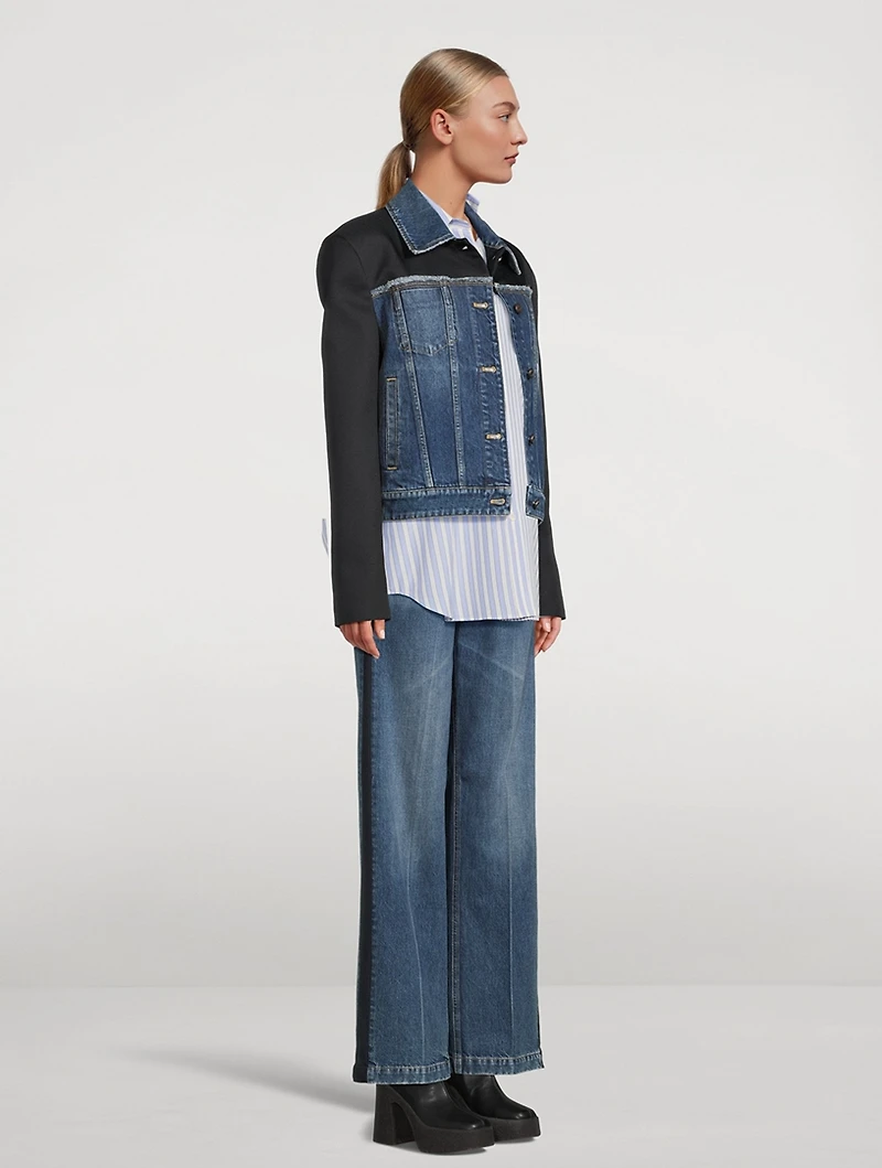 Twill Panelled Denim Jacket