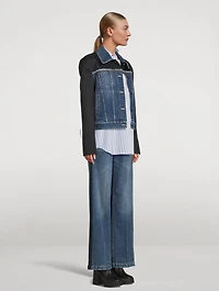 Twill Panelled Denim Jacket