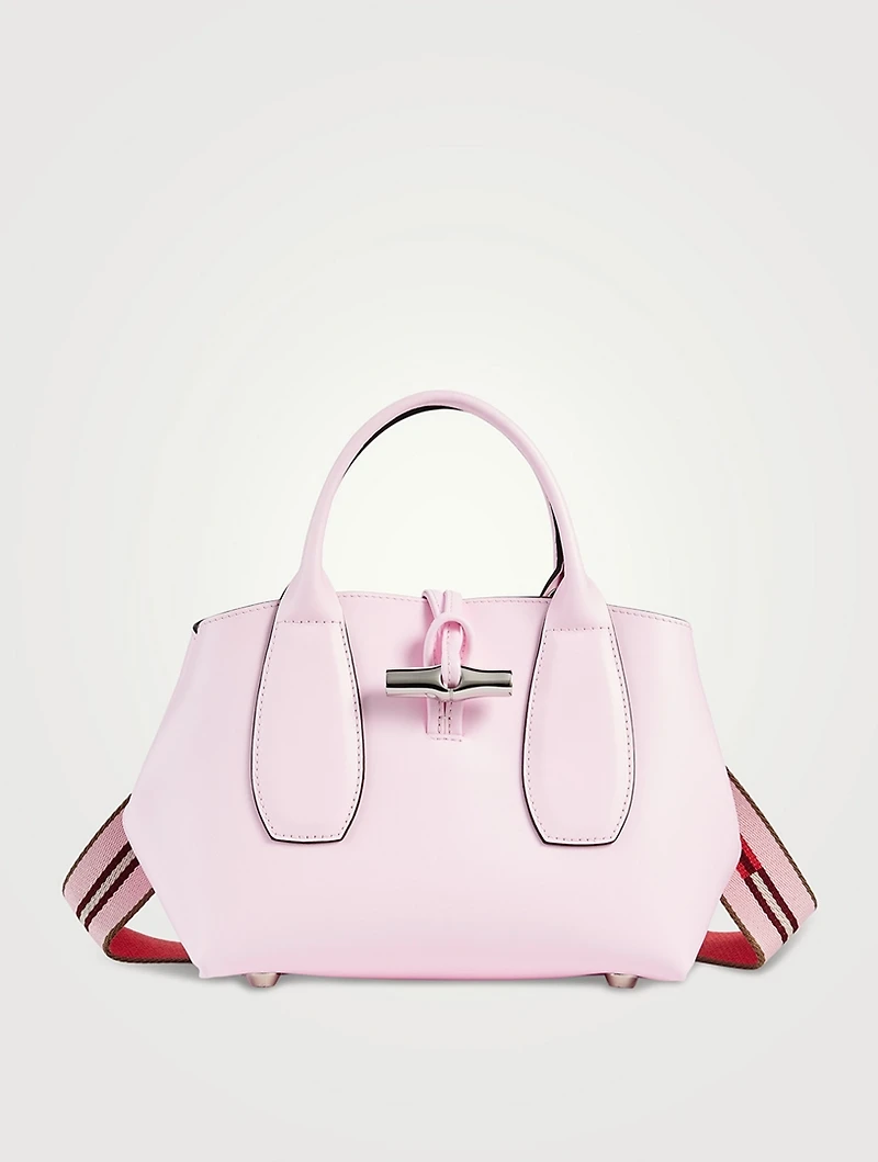 Roseau Box Leather Top Handle Bag
