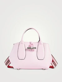 Roseau Box Leather Top Handle Bag