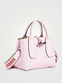 Roseau Box Leather Top Handle Bag