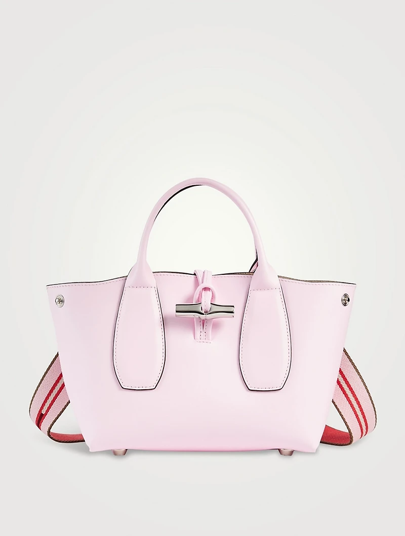 Roseau Box Leather Top Handle Bag
