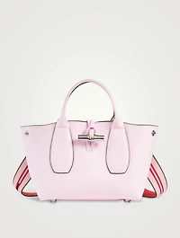 Roseau Box Leather Top Handle Bag