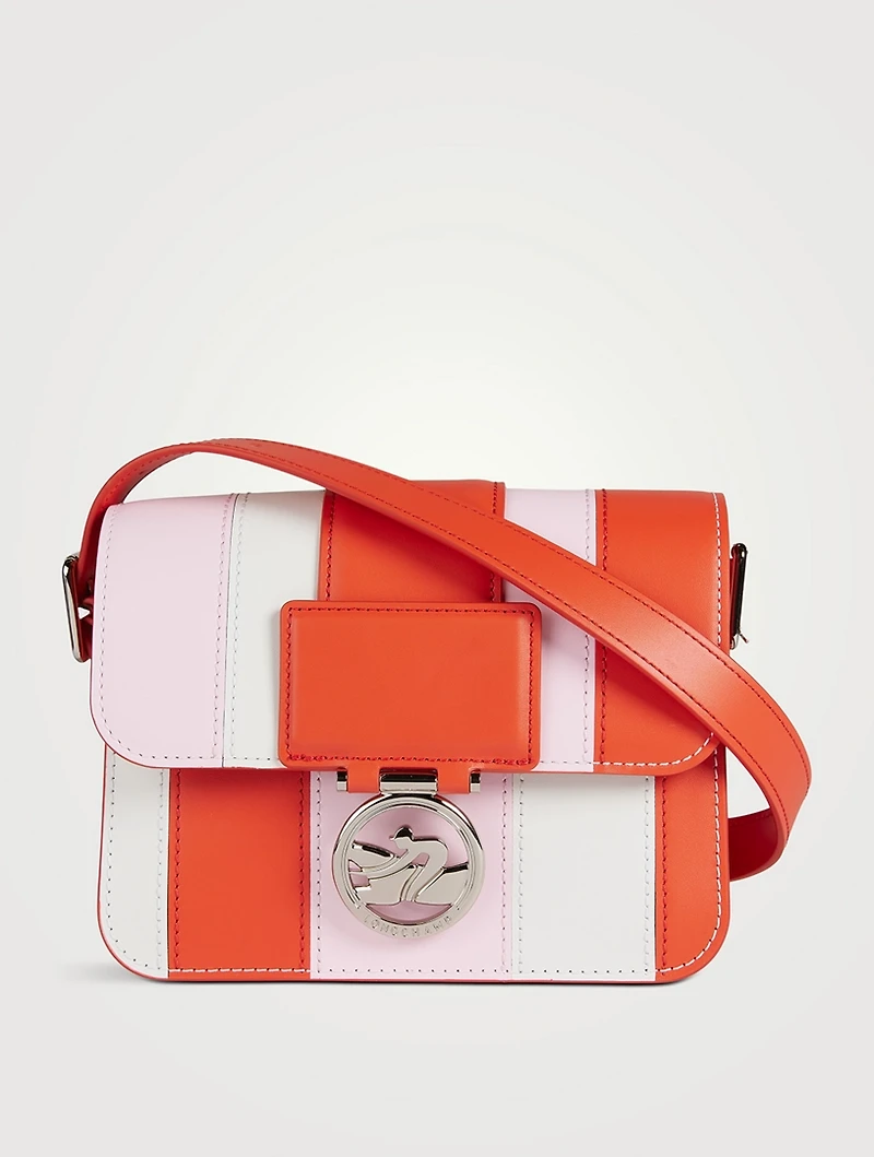 Small Box-Trot Club Leather Crossbody Bag