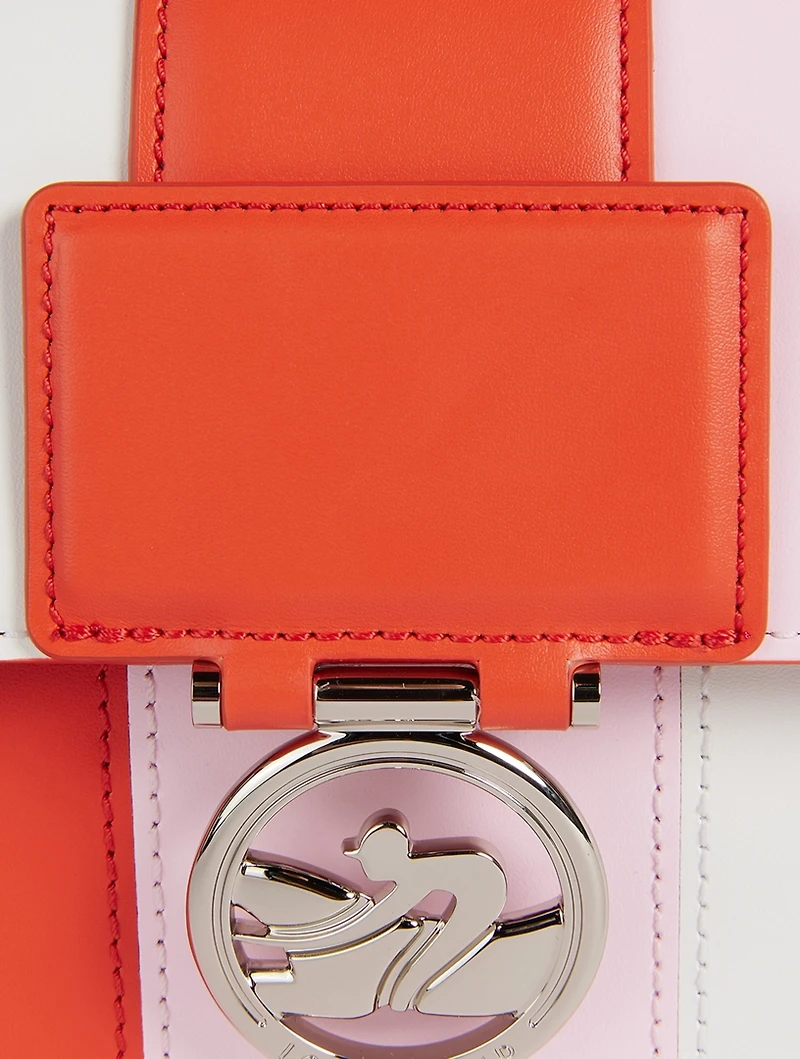 Small Box-Trot Club Leather Crossbody Bag