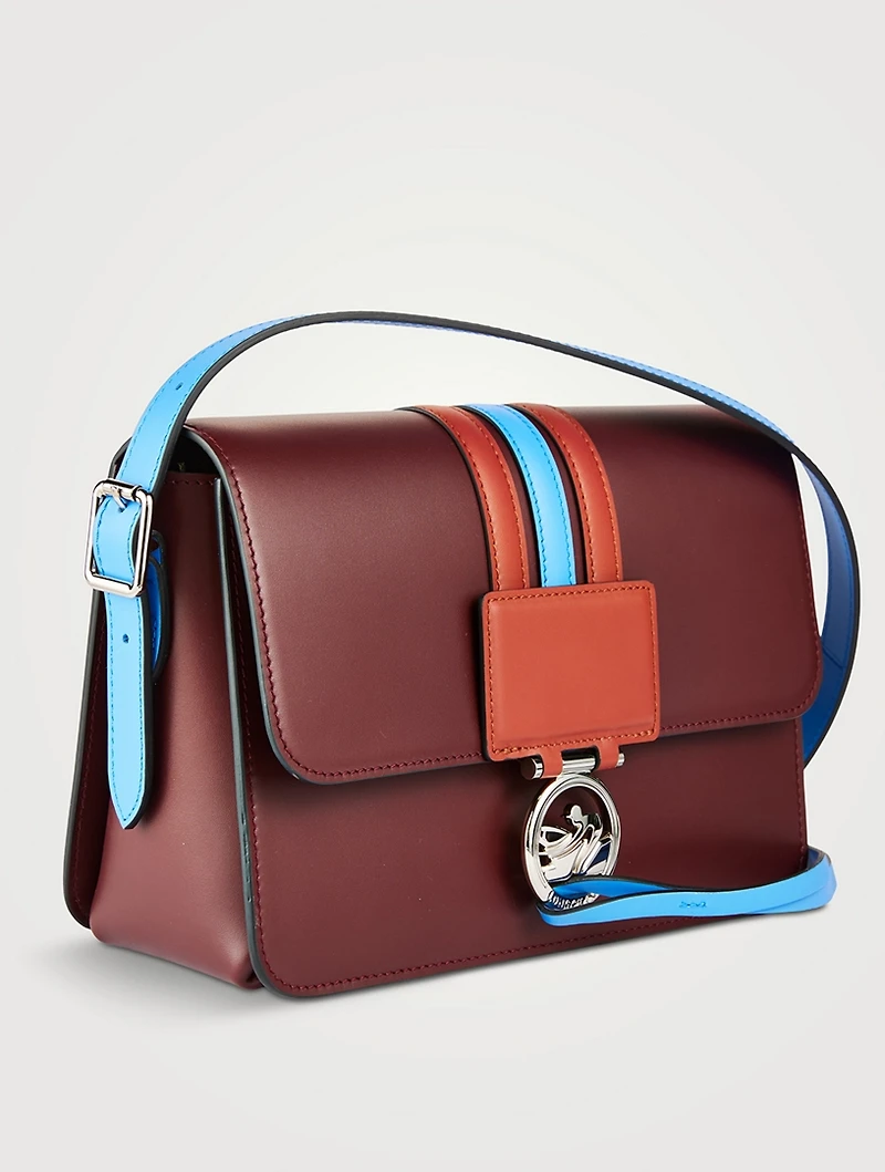 Medium Box-Trot Leather Crossbody Bag