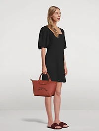 Le Pliage Xtra Leather Top Handle Bag