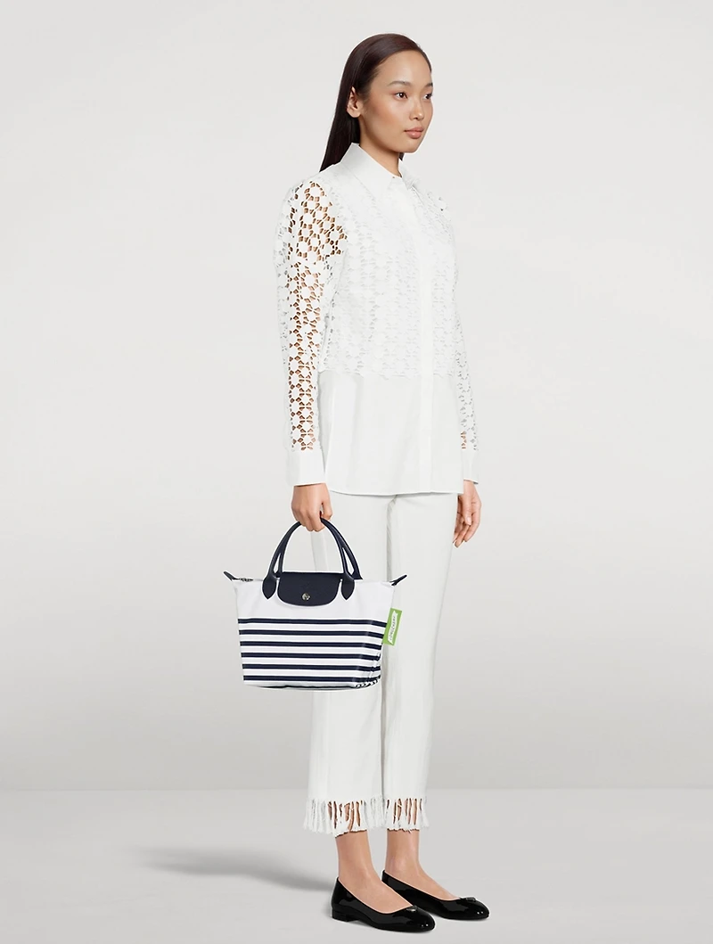 Small Le Pliage Collection Canvas Top Handle Bag