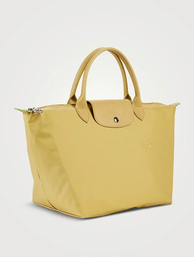 Medium Le Pliage Green Top Handle Bag