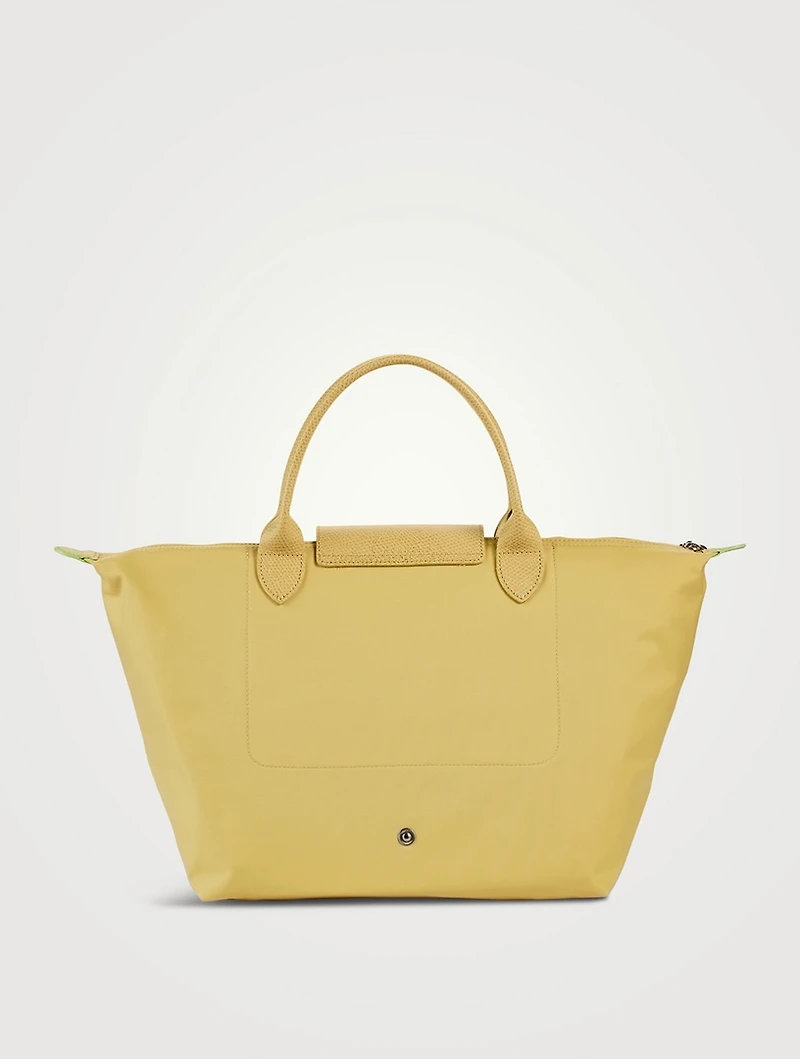 Medium Le Pliage Green Top Handle Bag