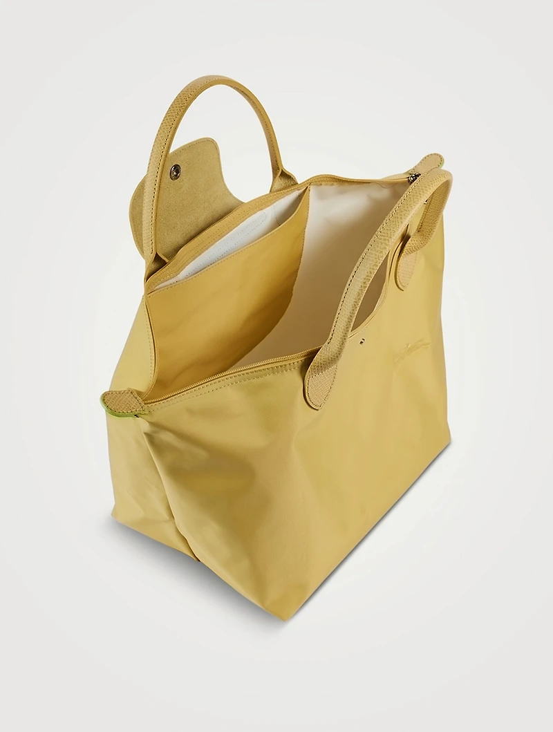 Medium Le Pliage Green Top Handle Bag