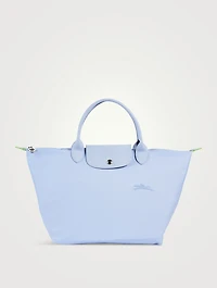 Medium Le Pliage Green Top Handle Bag